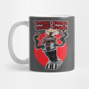 B9 Robot from Lost in Space alerting Danger! Mug